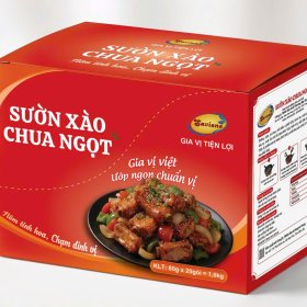 Hộp 20 Gói Xốt Gia Vị Tiện Lợi Sườn Xào Chua Ngọt Savione – Nguồn Hàng Sỉ Tối Ưu Lợi Nhuận