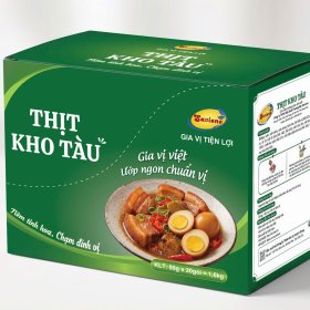 Hộp 20 Gói Xốt Gia Vị Tiện Lợi Thịt Kho Tàu Savione – Chuẩn Vị Truyền Thống, Tối Ưu Lợi Nhuận Cho Quán Ăn