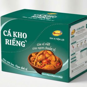 Hộp 20 Gói Xốt Gia Vị Tiện Lợi Cá Kho Riềng Savione – Tuyệt Chiêu Khử Tanh, Tối Ưu Lợi Nhuận Quán Ăn