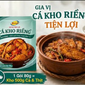 Xốt Gia Vị Tiện Lợi Cá Kho Riềng Savione 80g – Khử Tanh Hiệu Quả, Lên Màu Đẹp Mắt