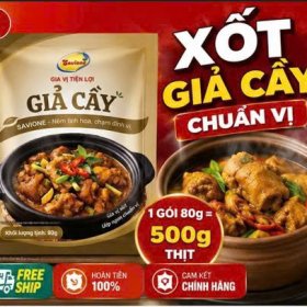 Xốt Gia Vị Tiện Lợi Giả Cầy Savione 80g – Chuẩn Vị Mắm Tôm, Mẻ, Riềng Sả